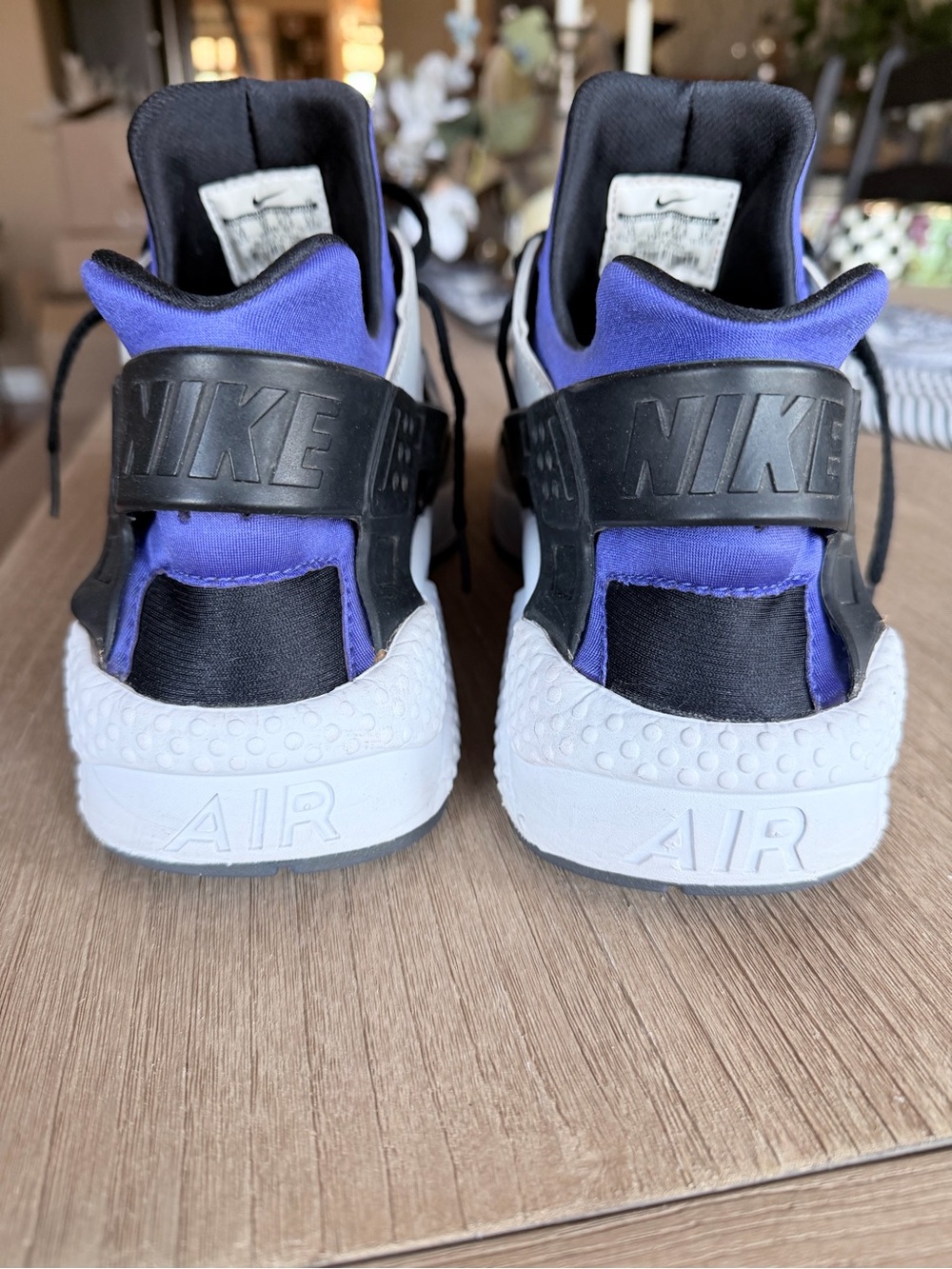Nike Air huarache Men's Athletic Sneakers - Purple & Black - Picture 3 of 4